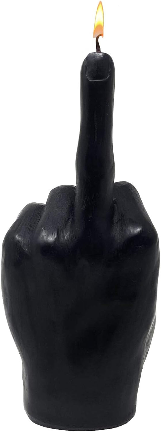 GUTE Middle Finger Candle - Hand Gesture FCK You Candle (Black)