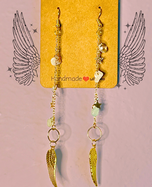 Golden Wings Dangles